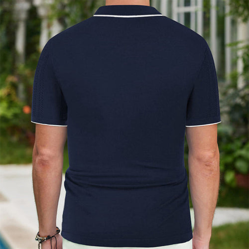 Short-sleeved Polo Shirt - Men's Clothing