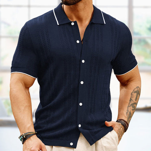 Short-sleeved Polo Shirt - Men's Clothing
