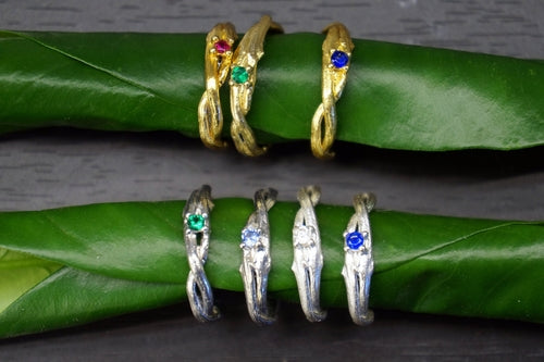 Olive Branch Ring – Handmade Nature Jewelry | 925 Sterling Silver Twig