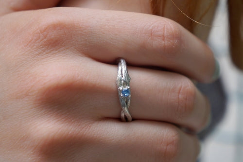 Olive Branch Ring – Handmade Nature Jewelry | 925 Sterling Silver Twig